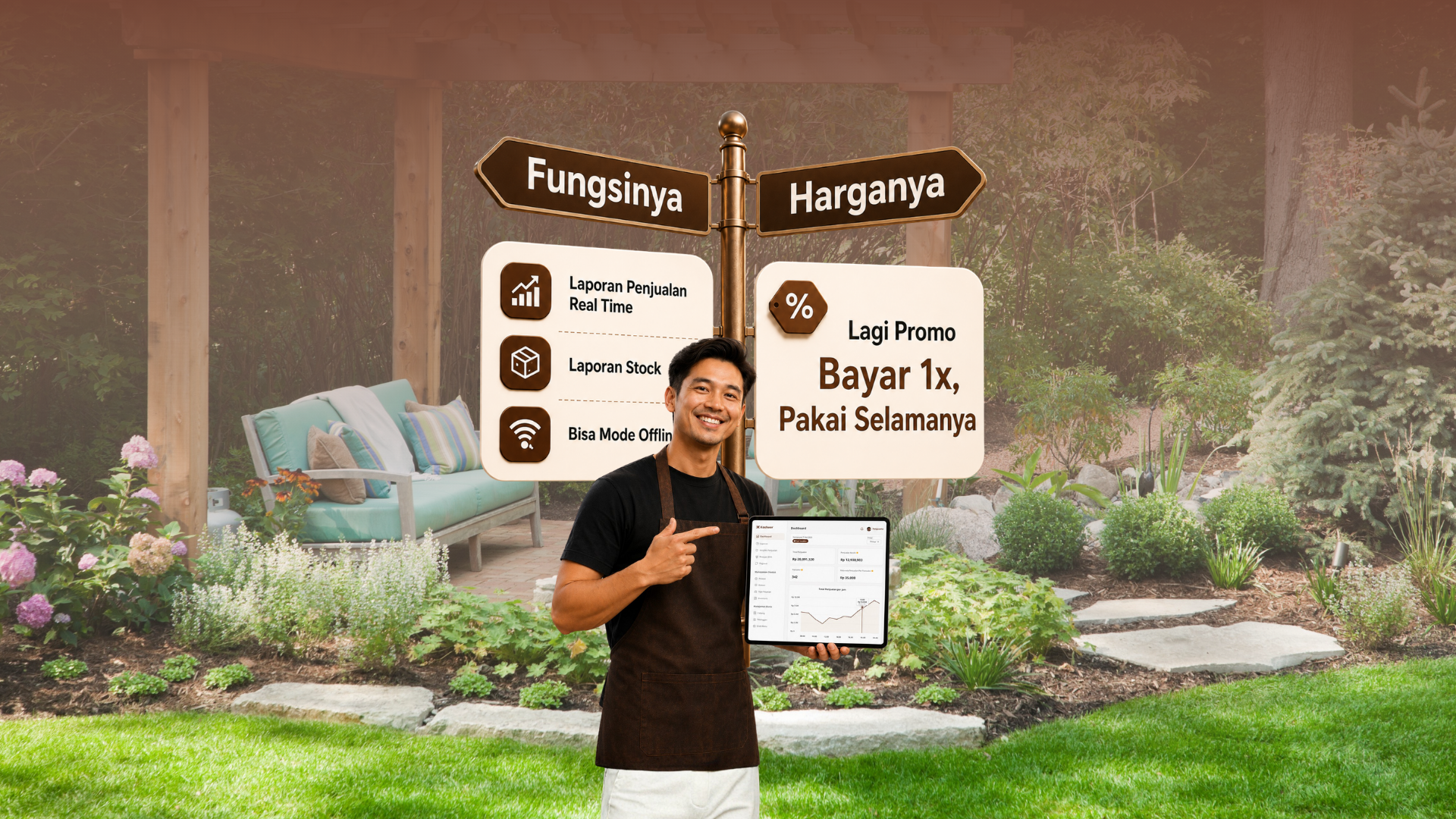 Kenapa Kasheer pilih sistem lifetime Rp5 juta dibanding langganan bulanan?